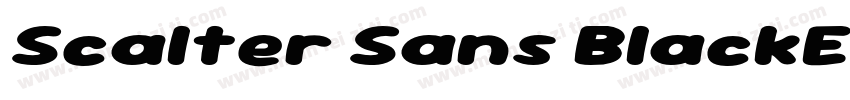 Scalter Sans BlackExp Slant字体转换